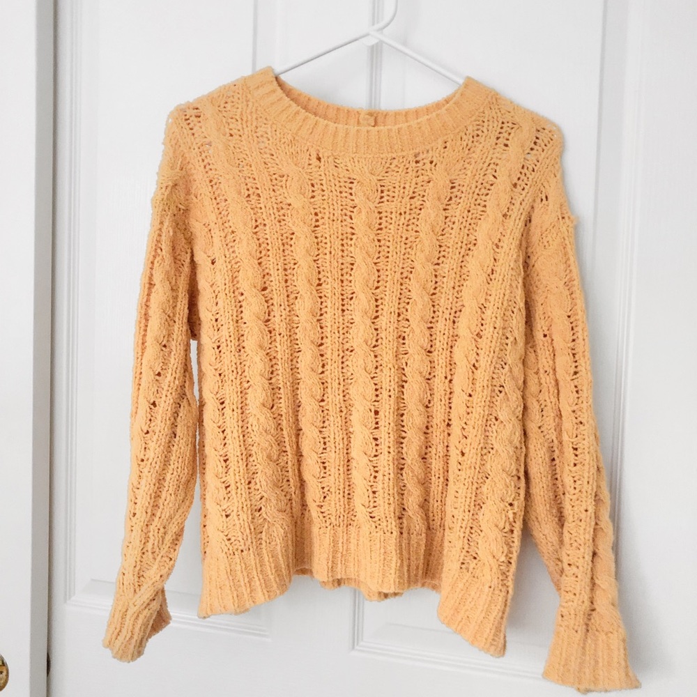 American Eagle Impossibly Soft Cable Knit Sweater - Picture 2 of 4
